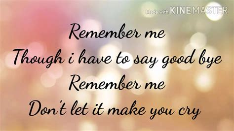 song remember me